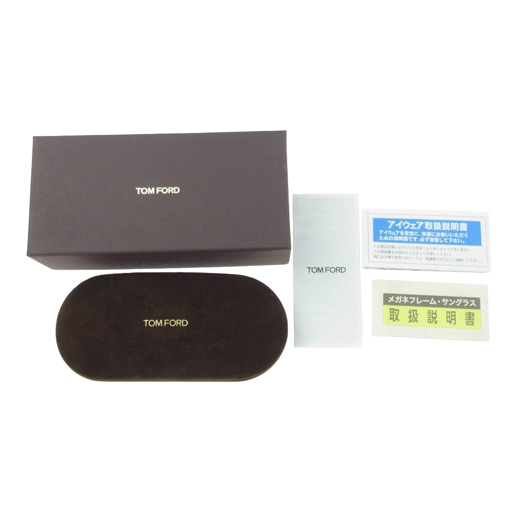 TOM FORD トムフォード F1041-D ECO 01V サングラス アイウェア ブラック系 ※レンズの色　ブルー系【中古】