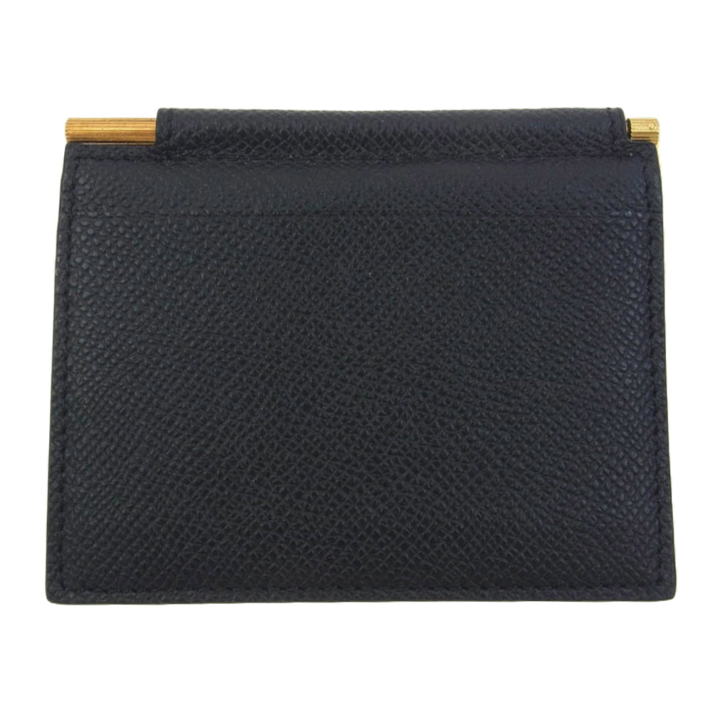 TOM FORD トムフォード マネークリップ 二つ折り財布 ウォレット ブラック系【中古】