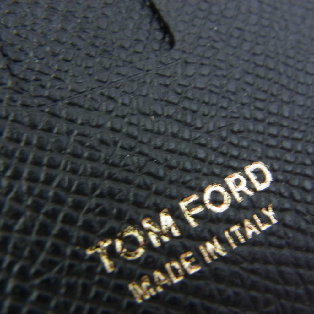 TOM FORD トムフォード マネークリップ 二つ折り財布 ウォレット ブラック系【中古】