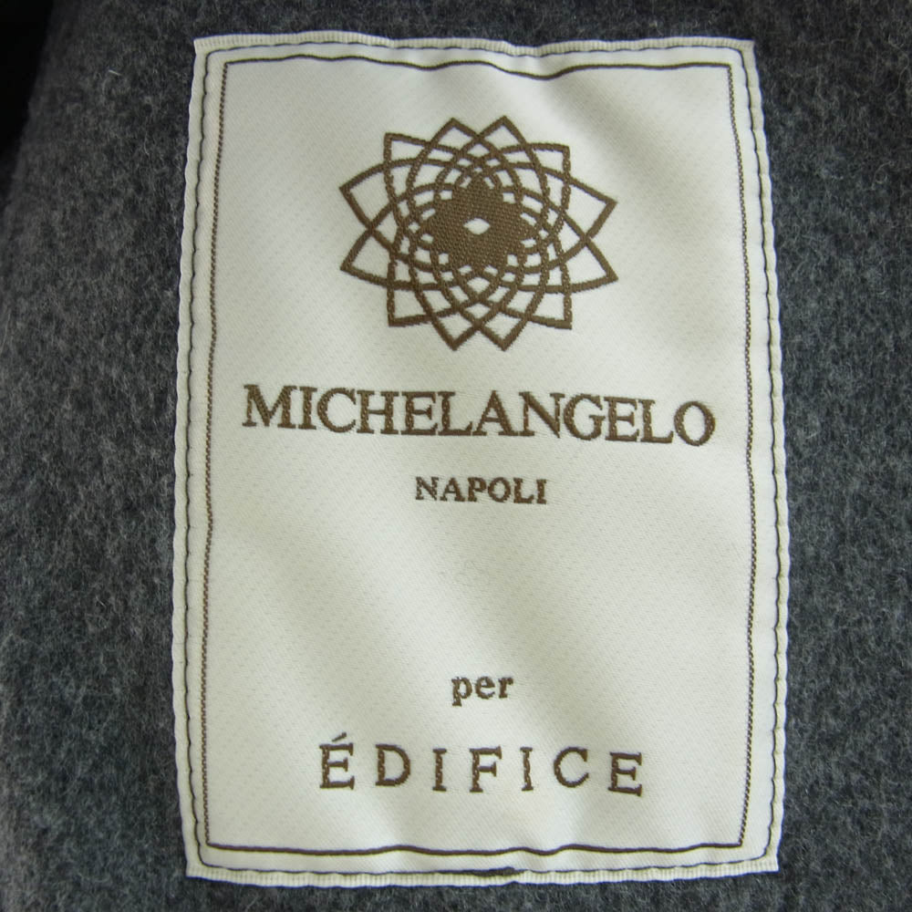 エイドス MICHELANGELO per EDIFICE 別注 ウール チェスター コート グレー系【中古】