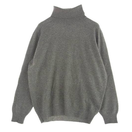 Brunello Cucinelli ブルネロクチネリ カシミヤ混ウール タートル ネック ニット グレー系【中古】