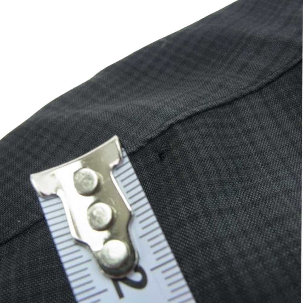 PORTER CLASSIC ポータークラシック PC-031-1460-10-05 SUPER 120'S OPEN COLLAR SHIRT スーパー オープンカラー オンブレチェック シャツ ブラック系 グレー系 L【中古】