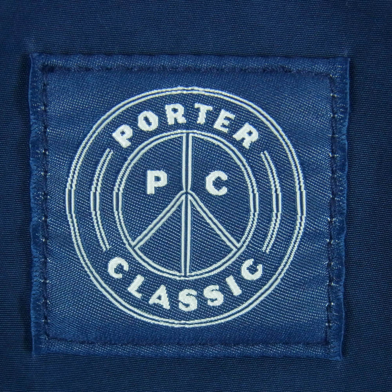 PORTER CLASSIC ポータークラシック 22SS PC-026-1838-41-05 WEATHER WIDE PANTS ウェザー ワイド パンツ ネイビー系 インディゴブルー系 L【新古品】【未使用】【中古】