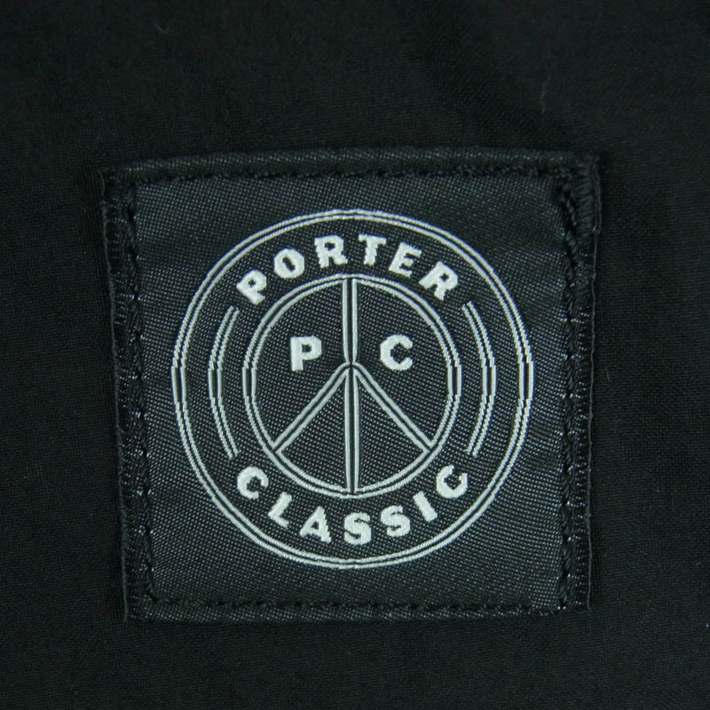 PORTER CLASSIC ポータークラシック PC-035-2138-10-05 POPLIN GENE KELLY PANTS ポプリン ワイド パンツ ブラック系 L【新古品】【未使用】【中古】