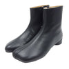 MAISON MARGIELA メゾンマルジェラ 23AW S59WU0236 MM6 エムエムシックス レザー アンクル ブーツ ブラック系 37【新古品】【未使用】【中古】