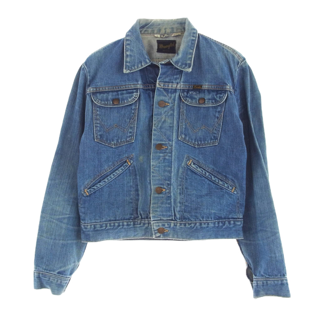 Wrangler ラングラー 70s デニム ジャケット 黒タグ インディゴブルー系 38【中古】