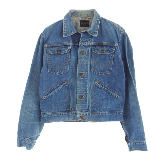 Wrangler ラングラー 70s デニム ジャケット 黒タグ インディゴブルー系 38【中古】