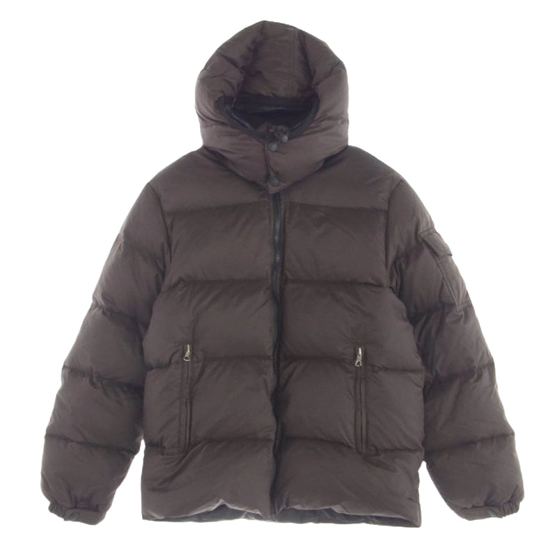 MONCLER モンクレール 41311-50-68959 国内正規品 茶タグ ペッパージャパンタグ 着脱可能フード付き ショート ダウンジャケット ブラウン系 00【中古】