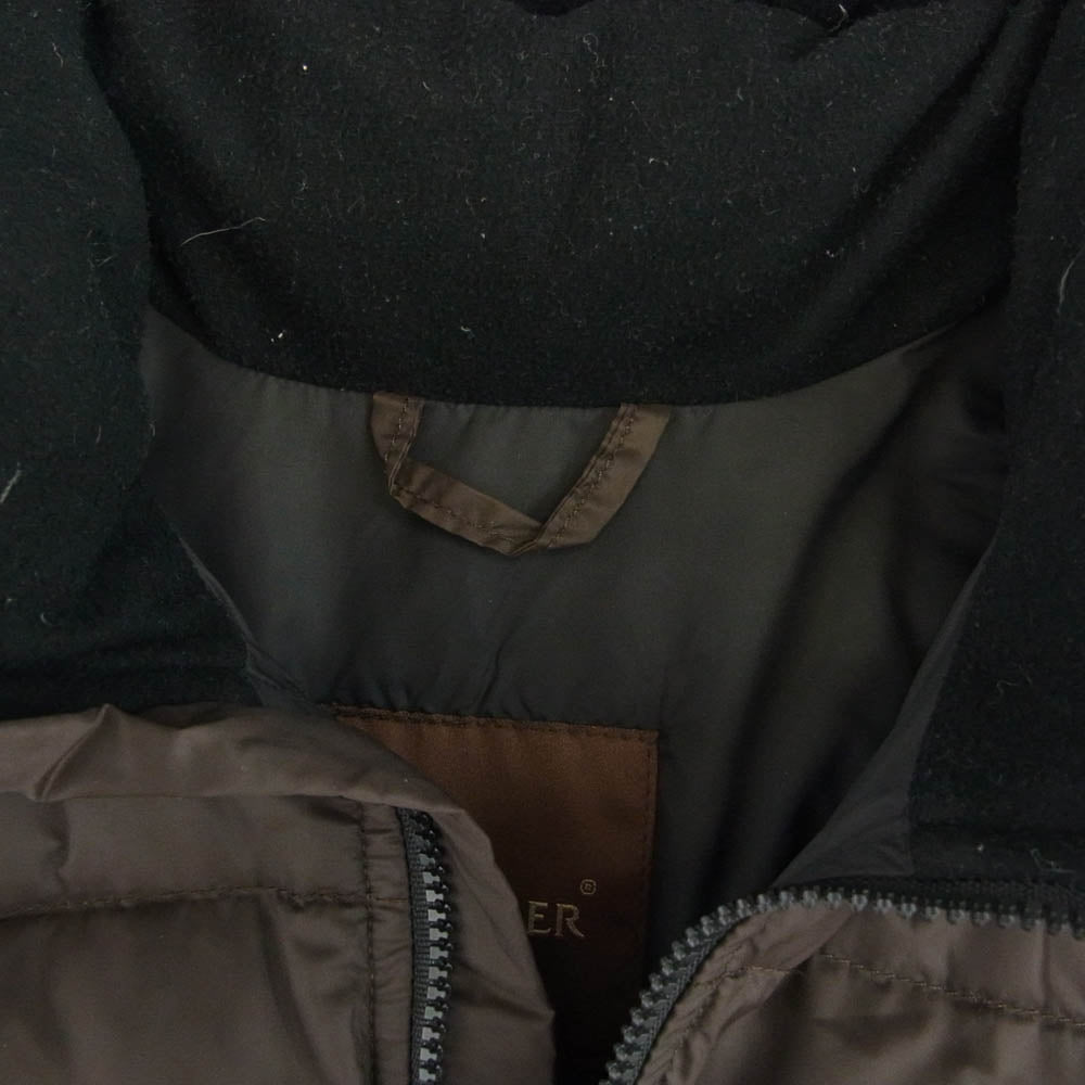 MONCLER モンクレール 41311-50-68959 国内正規品 茶タグ ペッパージャパンタグ 着脱可能フード付き ショート ダウンジャケット ブラウン系 00【中古】