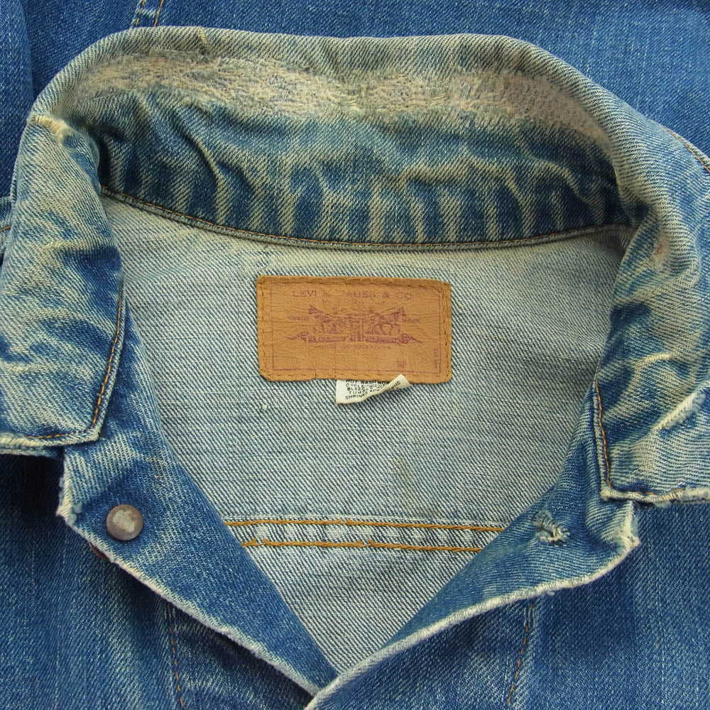 Levi's リーバイス 70s 70505 4th デニム ジャケット BIG E ボタン裏刻印529 インディゴブルー系 サイズ不明【中古】