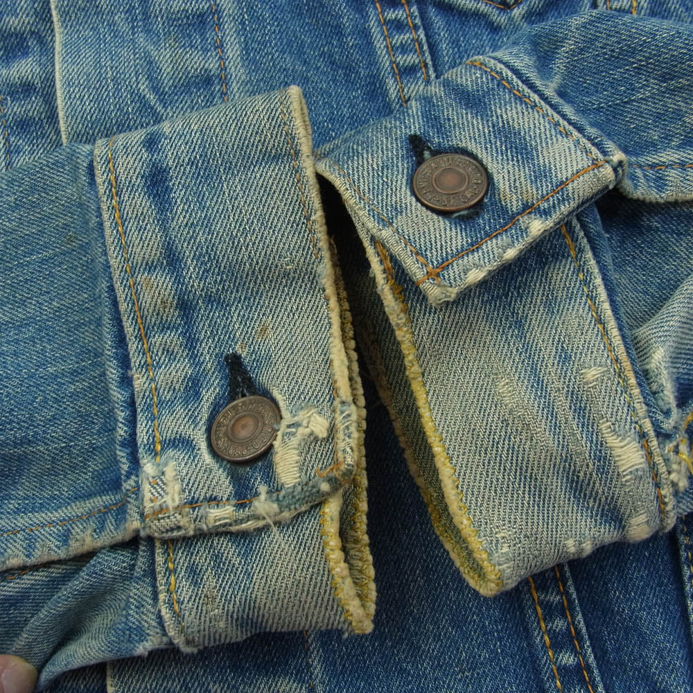 Levi's リーバイス 70s 70505 4th デニム ジャケット BIG E ボタン裏刻印529 インディゴブルー系 サイズ不明【中古】