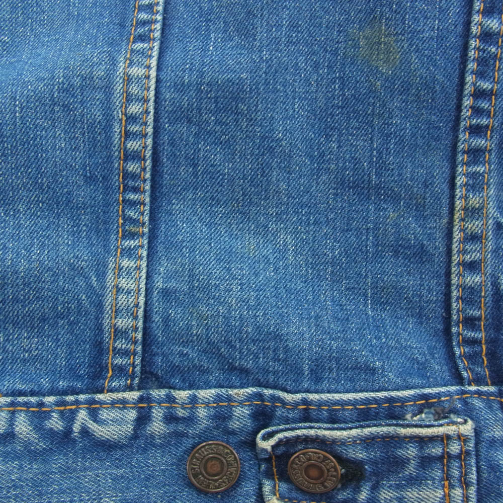 Levi's リーバイス 70s 70505 4th デニム ジャケット BIG E ボタン裏刻印529 インディゴブルー系 サイズ不明【中古】