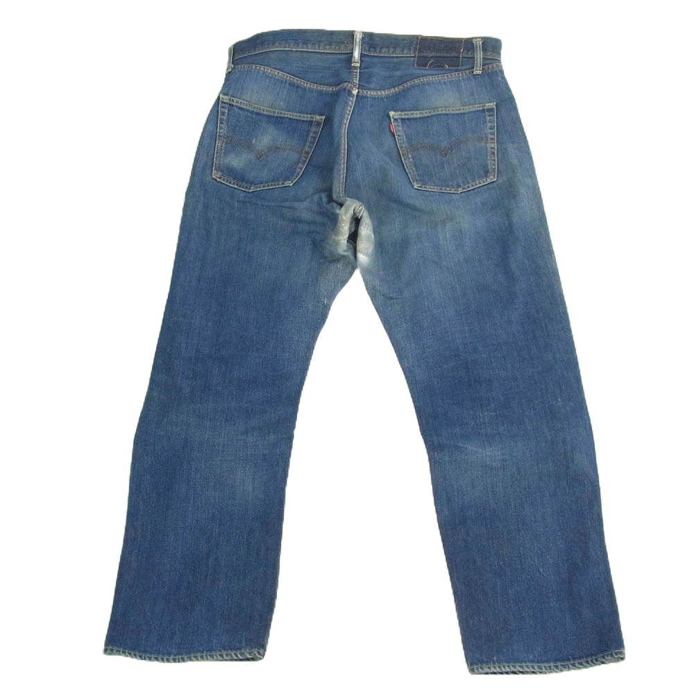 Levi's リーバイス 70s 501 ストレート デニム パンツ ボタンフライ 66 両面タブ BIG E 後期 セルビッチ 不均等V ボタン裏刻印6 インディゴブルー系【中古】