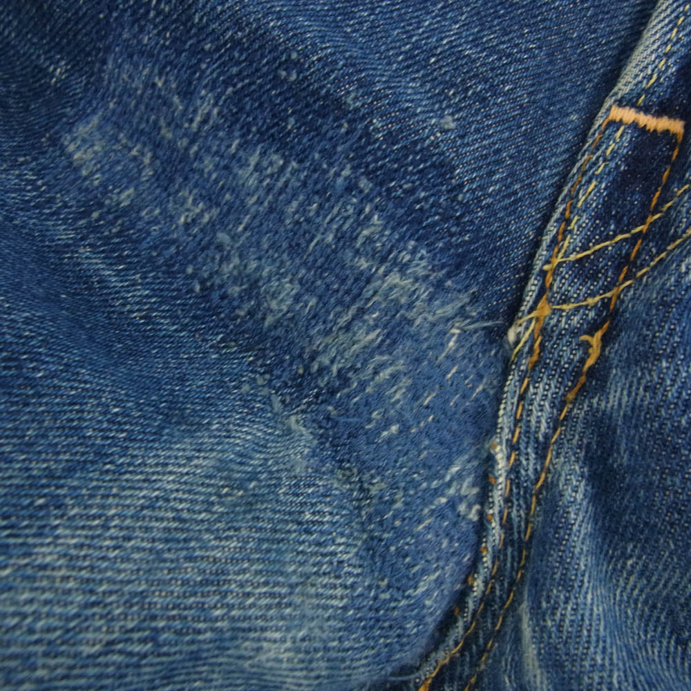 Levi's リーバイス 70s 501 ストレート デニム パンツ ボタンフライ 66 両面タブ BIG E 後期 セルビッチ 不均等V ボタン裏刻印6 インディゴブルー系【中古】