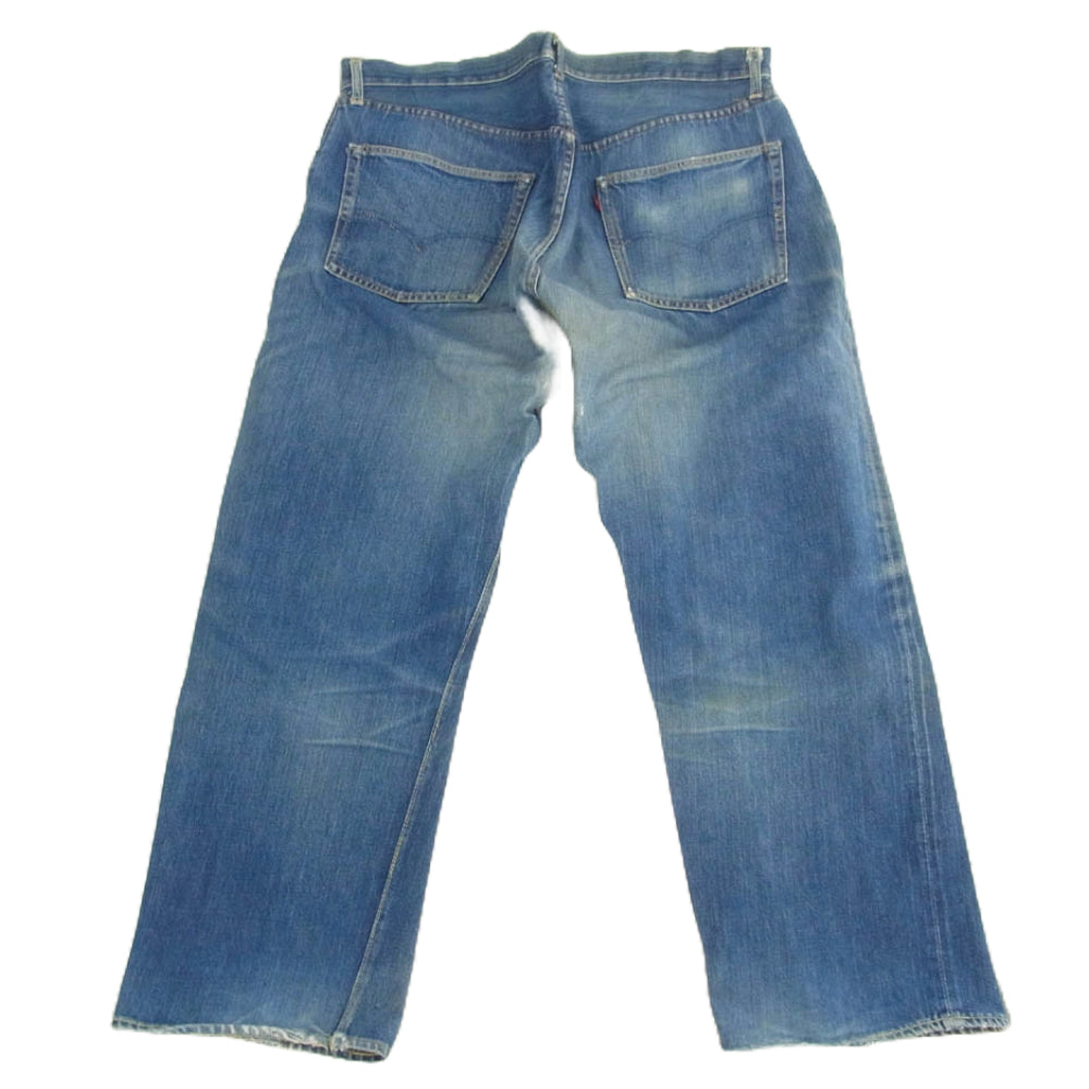 Levi's リーバイス 60s 501 ストレート デニム パンツ ボタンフライ セルビッチ フロント Vステッチ BIG E 不均等V ボタン裏刻印E インディゴブルー系【中古】