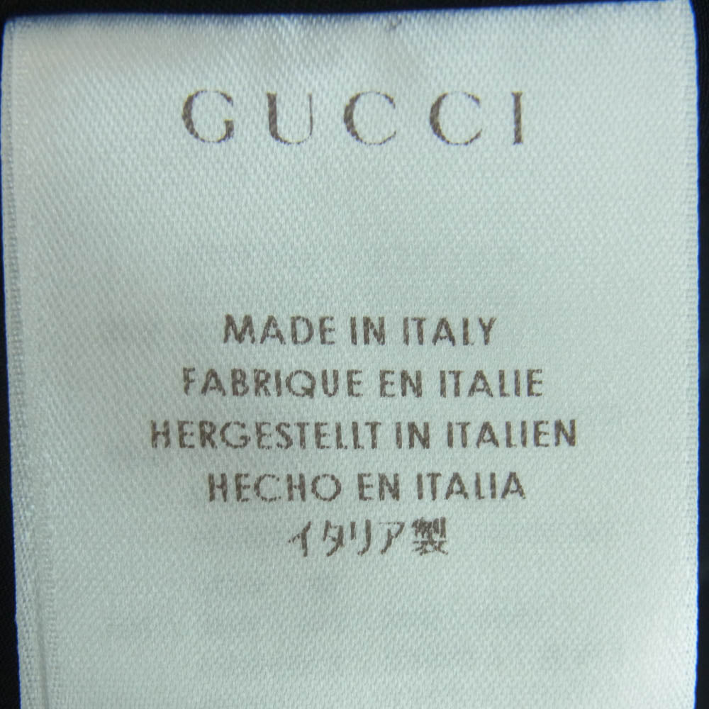 GUCCI グッチ 332208 ウール スカート イタリア製 ブラック系 36【中古】