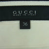 GUCCI グッチ 357355 シルク混 ウール ストライプ パンツ イタリア製 ブラック系 グレー系 36【中古】