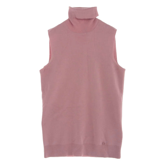 GUCCI グッチ 363852 ウール インターロッキング ノースリーブ ハイネック カットソー ピンク系 XXS【中古】