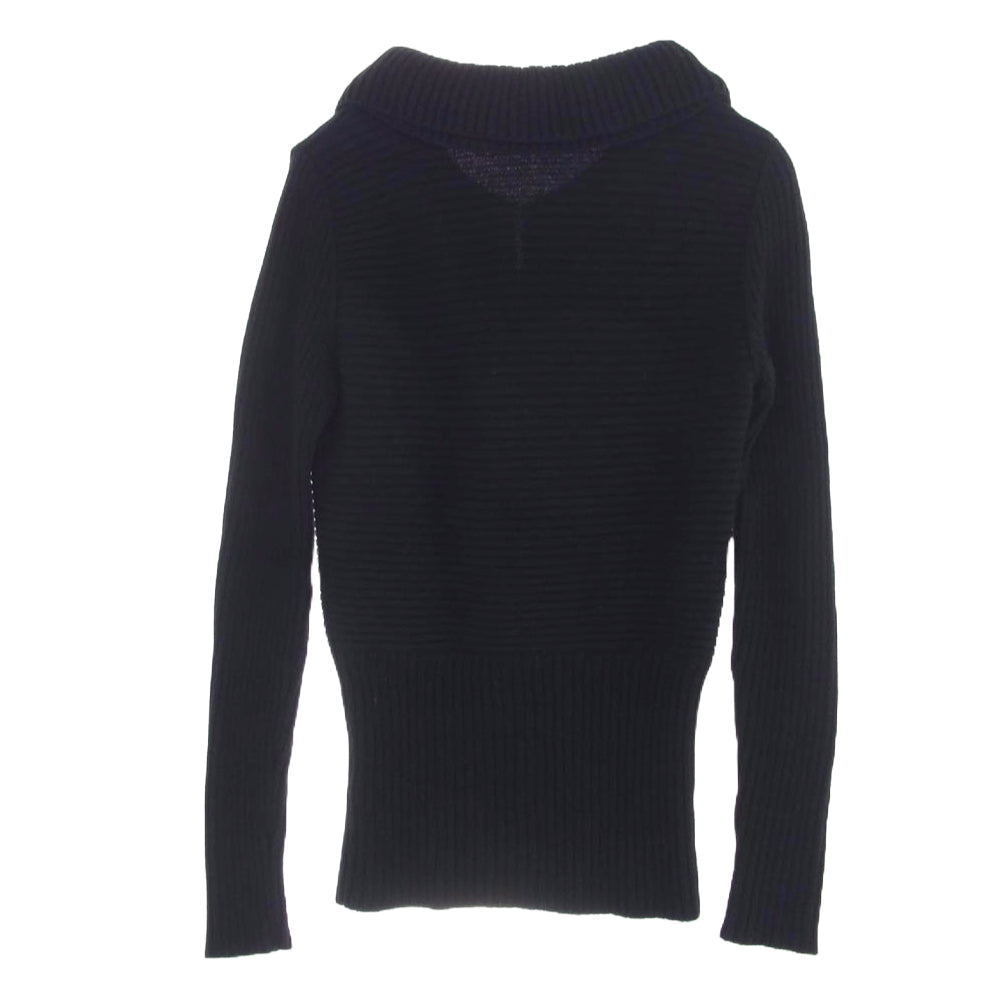 GUCCI グッチ 304377 ウール フリル ニット ブラック系 XS【中古】
