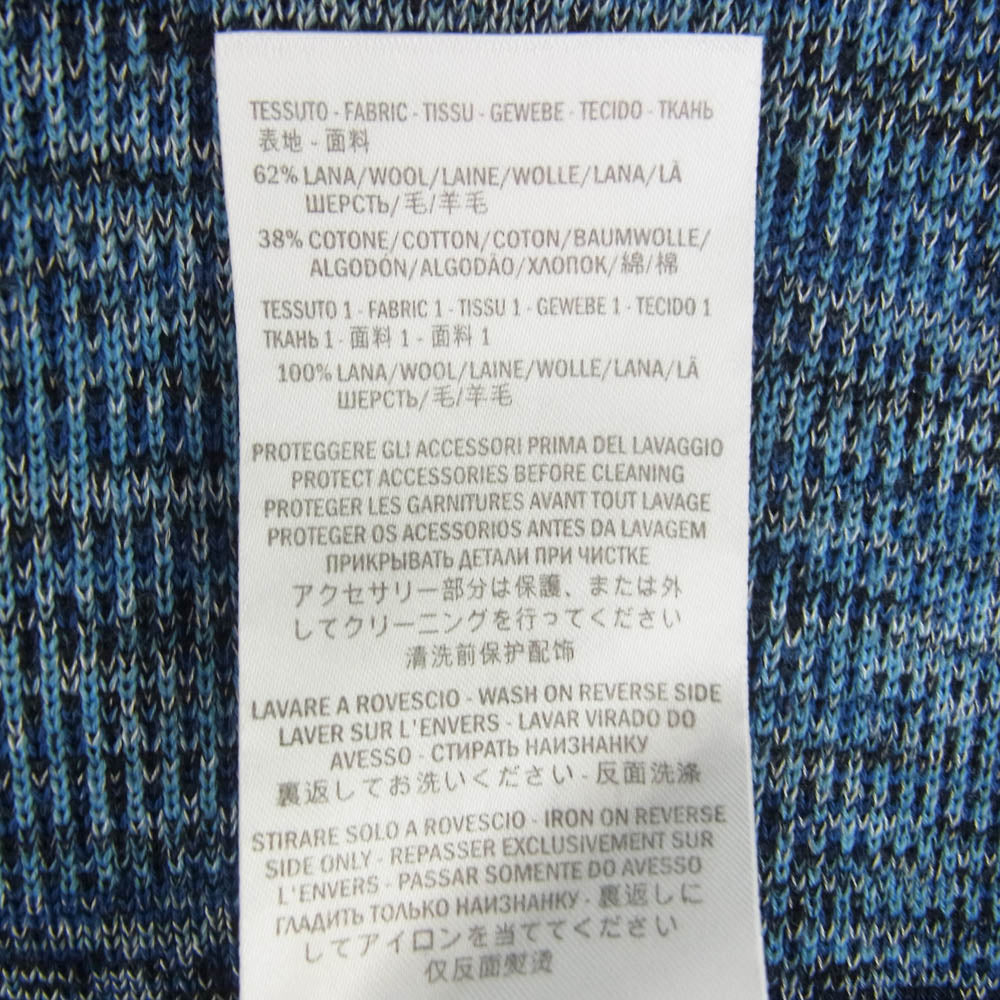 GUCCI グッチ 381110 金ボタン  ボーダー ウール ニット マルチカラー系 XS【中古】