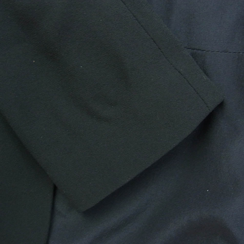 GUCCI グッチ 353509 レザー切り替え プリーツ ジャケット ブラック系【中古】