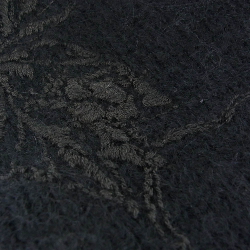 GUCCI グッチ 327520 モヘア シルク 刺繍 ニット ブラック系【中古】
