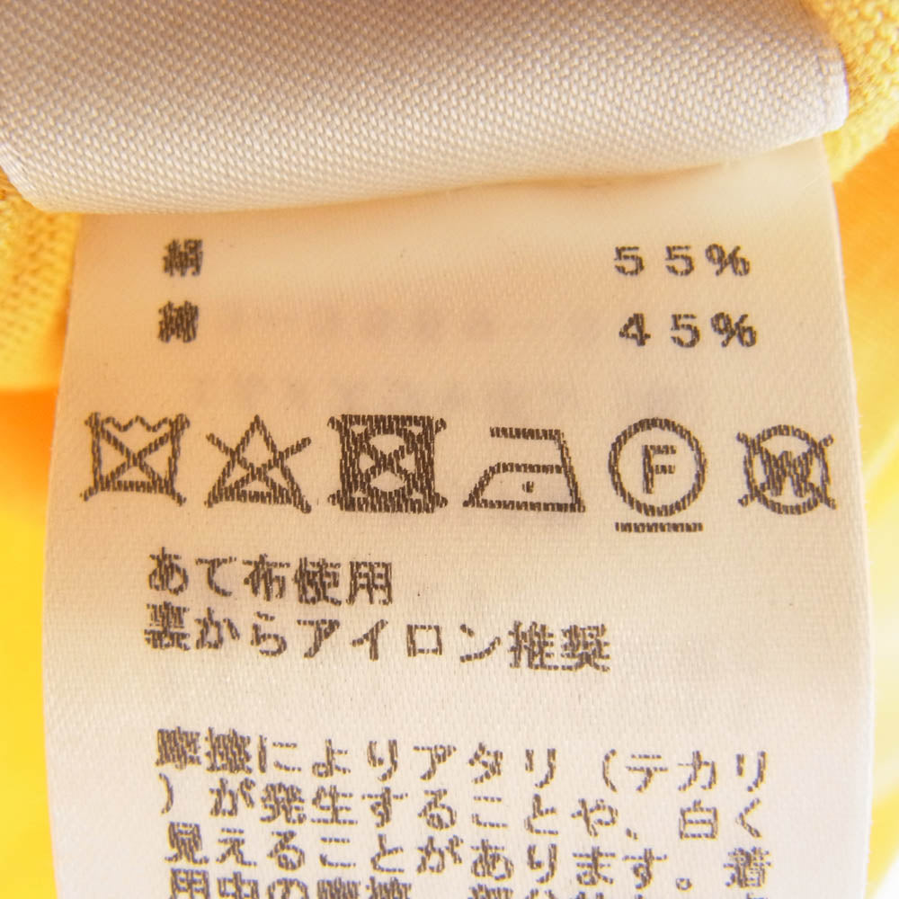 HERMES エルメス シルク混 ニット カットソー トップス イエロー系 34【中古】