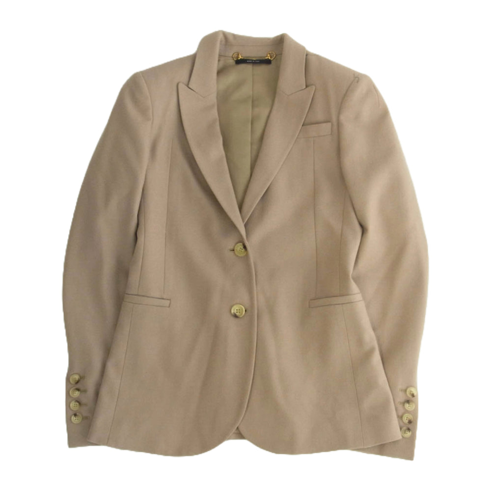 GUCCI グッチ 297161292855 カシミア混 ウール パンツ スーツ ジャケット セットアップ ベージュ系 上：38　下：36【中古】