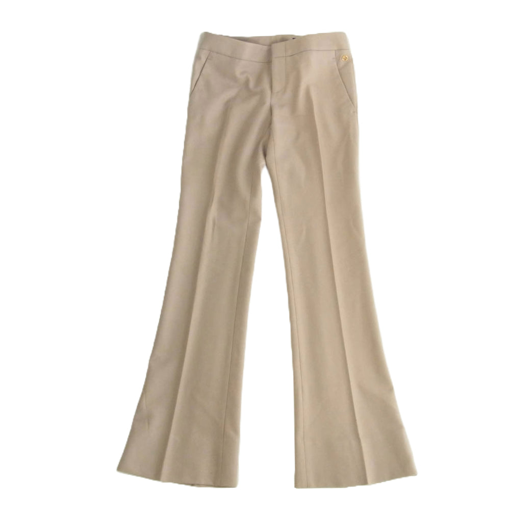 GUCCI グッチ 297161292855 カシミア混 ウール パンツ スーツ ジャケット セットアップ ベージュ系 上：38　下：36【中古】