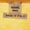 HERMES エルメス シルク混 コットン ニット カーディガン イエロー系 34【中古】