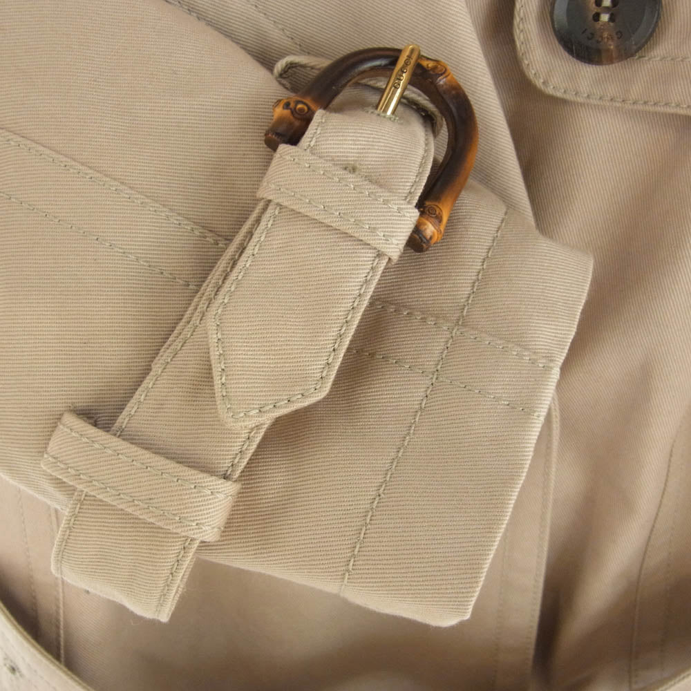GUCCI グッチ 335803 裏地ハート トレンチコート ベージュ系 36【中古】