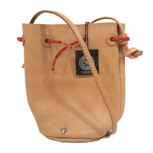 PORTER CLASSIC ポータークラシック 23SS GROK LEATHER POUCH W HEART SILVER グロックレザー ポーチ ウィズ ハートシルバー ブラウン系 F【中古】