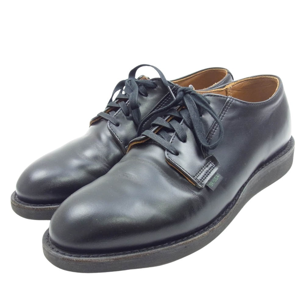 RED WING レッドウィング 101 (D) POSTMAN OXFORD ポストマン オックスフォード レザー シューズ ブラック系 USA9【中古】