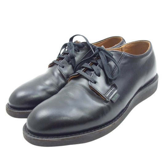 RED WING レッドウィング 101 (D) POSTMAN OXFORD ポストマン オックスフォード レザー シューズ ブラック系 USA9【中古】
