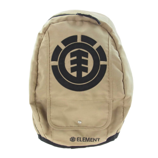 エレメント ロゴデザイン リュック バックパック ベージュ系【中古】