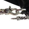 CHROME HEARTS クロムハーツ（原本無） Taka Mini タカ ミニ オールレザー セメタリークロスパッチ ショルダーバッグ ブラック系【中古】