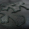 CHROME HEARTS クロムハーツ（原本無） Taka Mini タカ ミニ オールレザー セメタリークロスパッチ ショルダーバッグ ブラック系【中古】
