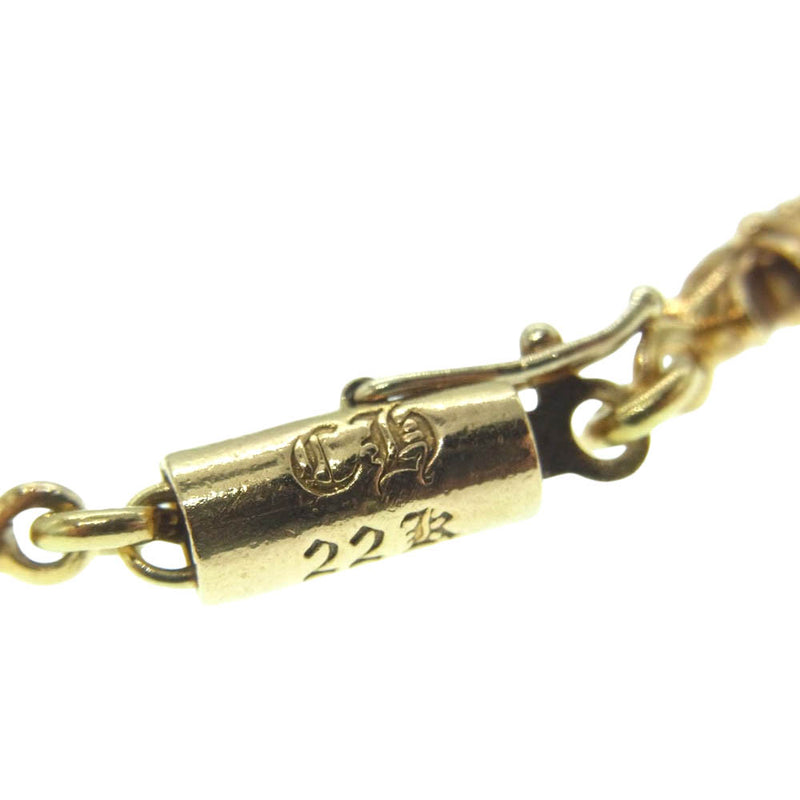 CHROME HEARTS クロムハーツ（原本有） 22K TNY E CH PLS 13LINK タイニーE CHプラス 13リンク ブレスレット【中古】