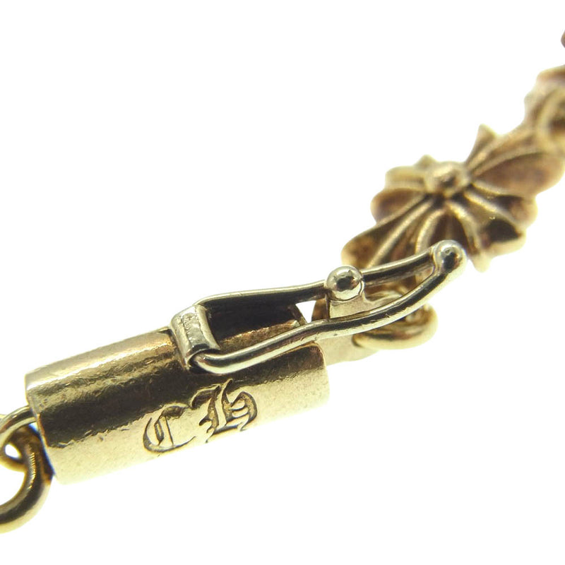 CHROME HEARTS クロムハーツ（原本有） 22K TNY E CH PLS 13LINK タイニーE CHプラス 13リンク ブレスレット【中古】