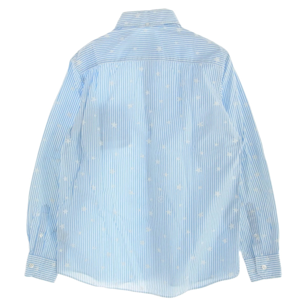 uniform experiment ユニフォームエクスペリメント UE-101019 スター ストライプ ボタンダウン 長袖シャツ ブルー系 ホワイト系 1【中古】