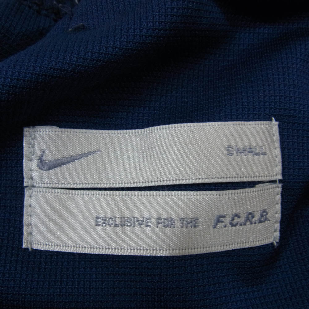 NIKE ナイキ 416767-451 × F.C.R.B. エフシーアールビー ナイロン スター切替 ロゴ刺繍 ウォームアップ パンツ ネイビー系 S【中古】