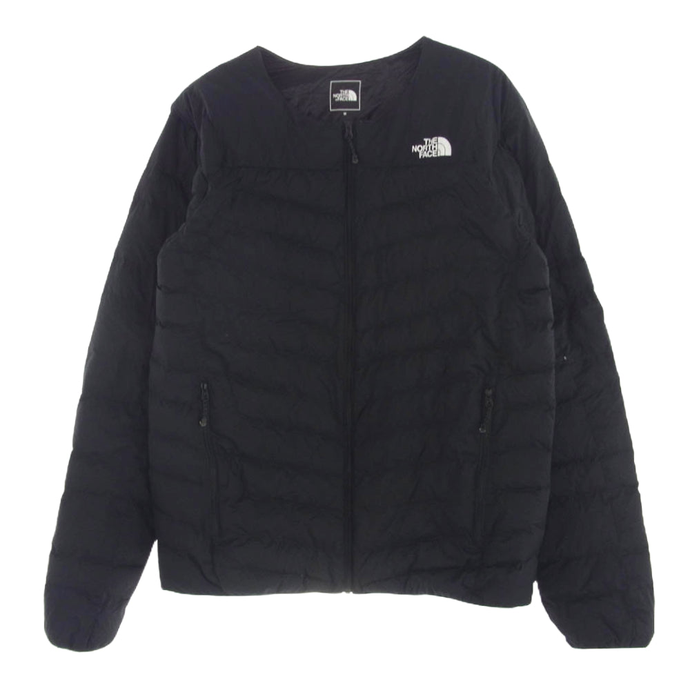 THE NORTH FACE ノースフェイス NY32013 サンダーラウンドネックジャケット ダウン カーディガン ブラック系 M【中古】