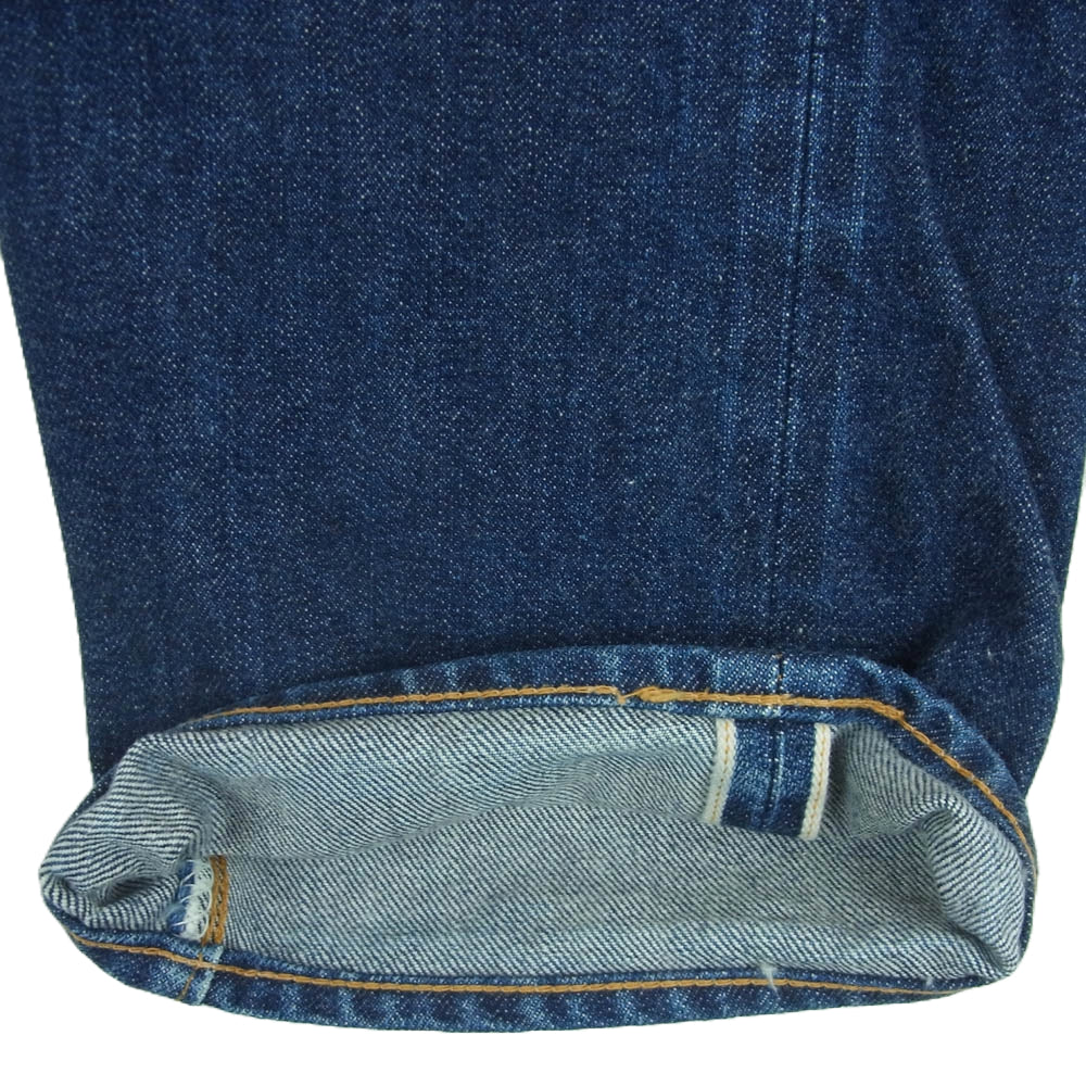 RESOLUTE リゾルト 710 セルビッジ テーパード ストレート デニム パンツ インディゴブルー系 W34 L30【中古】