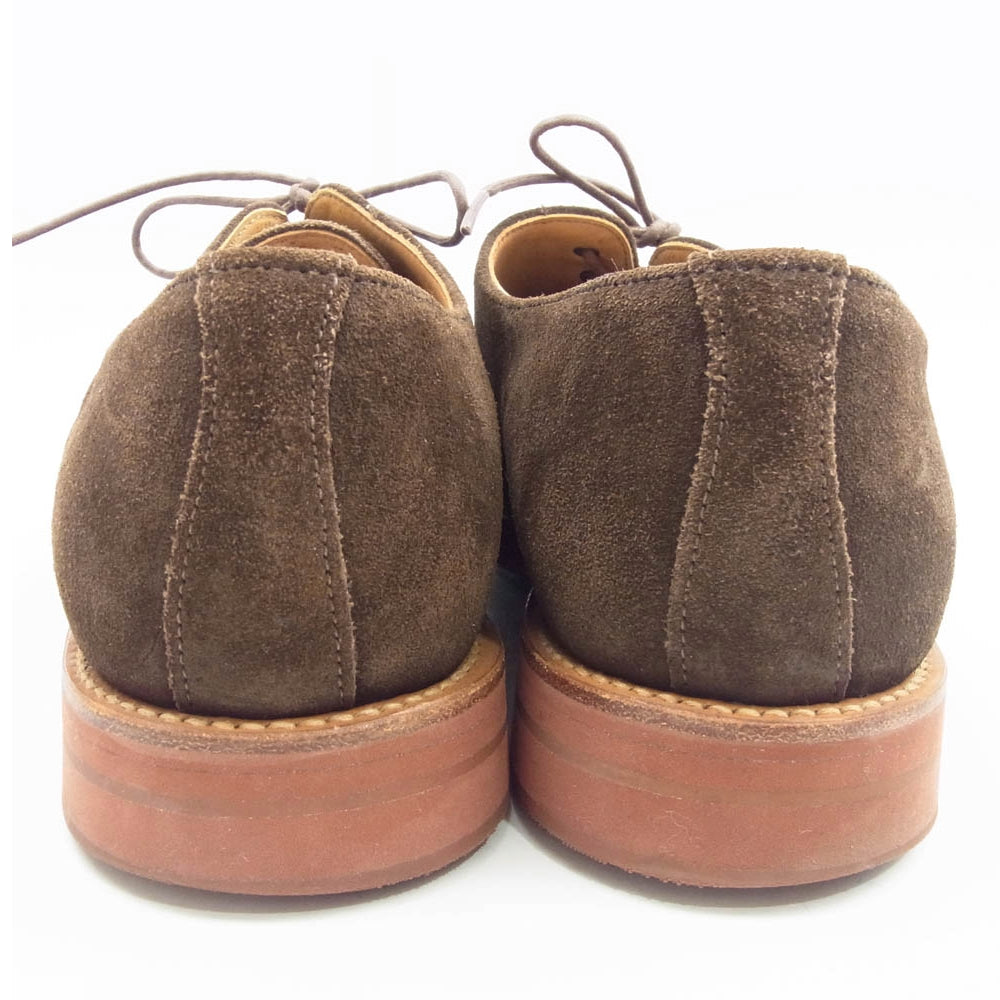 SANDERS サンダース 英国製 STET DDT314 スエード 外羽根 プレーントゥ ダービーシューズ ブラウン系 UK9F【中古】