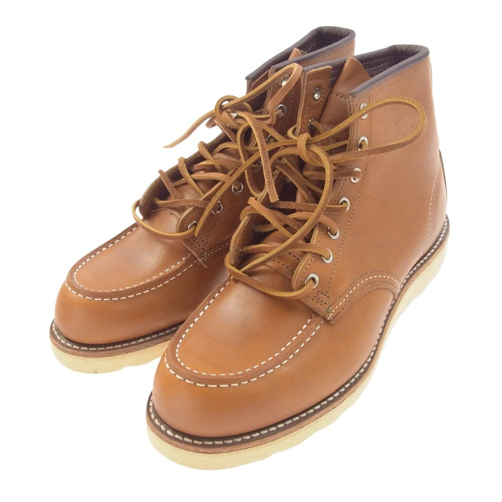 RED WING レッドウィング 9875 アイリッシュセッター 6インチモック ゴールドラセット セコイア ブーツ ライトブラウン系 US8.5E【極上美品】【中古】