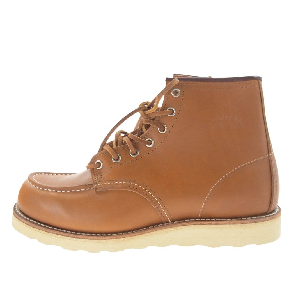 RED WING レッドウィング 9875 アイリッシュセッター 6インチモック ゴールドラセット セコイア ブーツ ライトブラウン系 US8.5E【極上美品】【中古】
