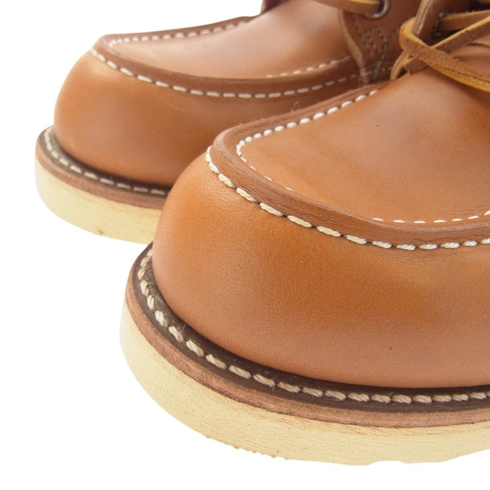 RED WING レッドウィング 9875 アイリッシュセッター 6インチモック ゴールドラセット セコイア ブーツ ライトブラウン系 US8.5E【極上美品】【中古】