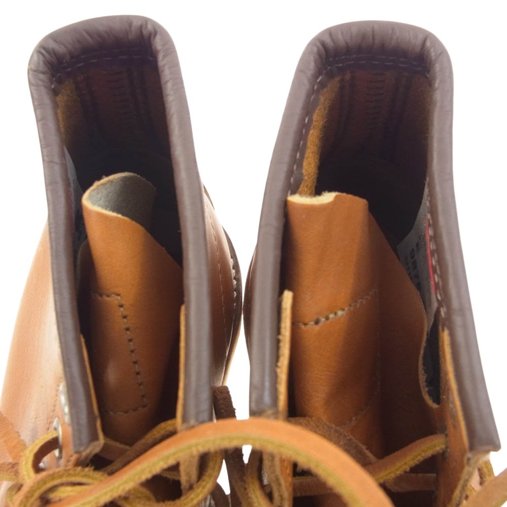 RED WING レッドウィング 9875 アイリッシュセッター 6インチモック ゴールドラセット セコイア ブーツ ライトブラウン系 US8.5E【極上美品】【中古】