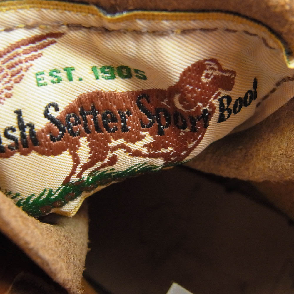 RED WING レッドウィング 9875 アイリッシュセッター 6インチモック ゴールドラセット セコイア ブーツ ライトブラウン系 US8.5E【極上美品】【中古】