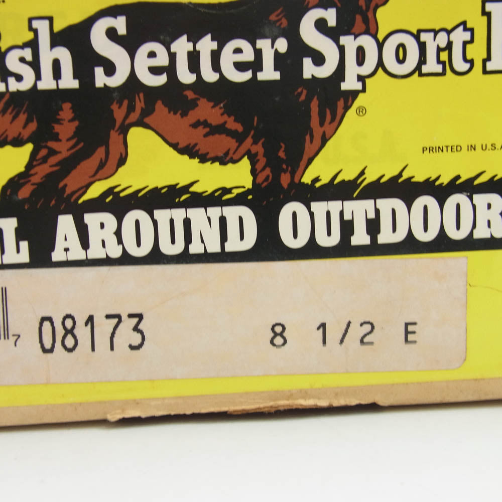 RED WING レッドウィング 8173 四角犬タグ アイリッシュセッター モックトゥ ラフアウト スエード ブーツ ベージュ系 US8.5E【極上美品】【中古】